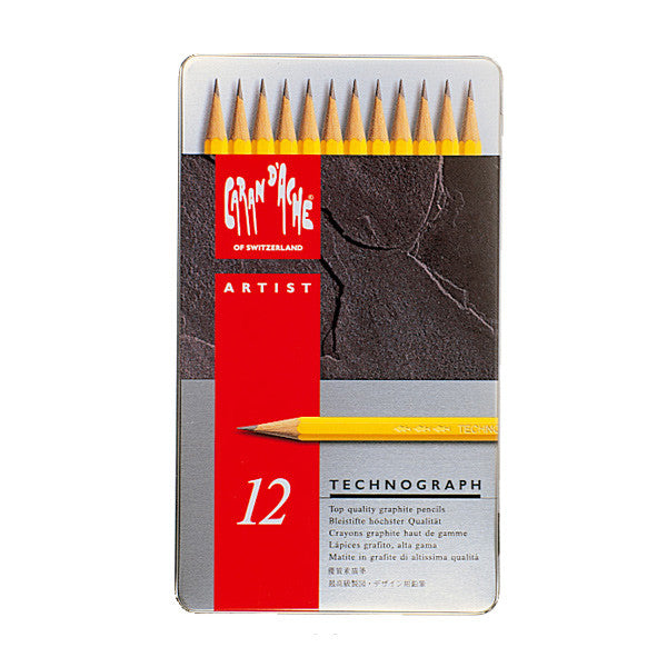 Caran d'Ache Technograph 777 Tin Set of 12 (4H-6B)