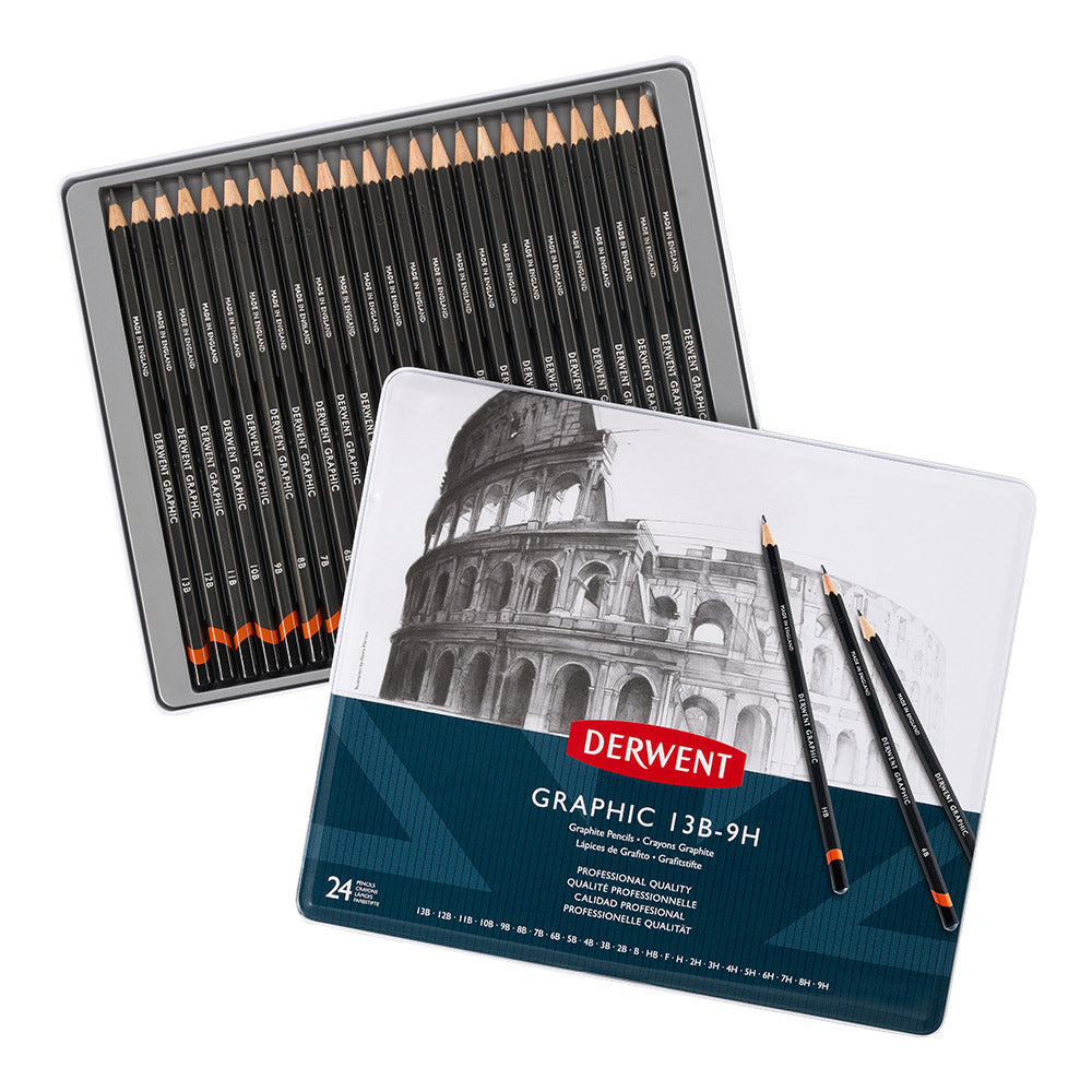 Derwent Graphic Full Set Tin of 24
