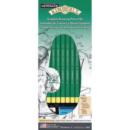 General Pencil Kimberly 525 Graphite Drawing Kit of 12