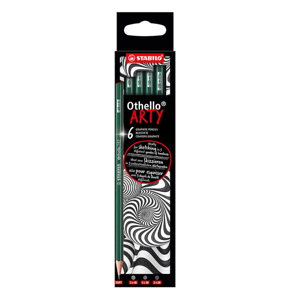 STABILO Othello 282 ARTY Set of 6 (assorted grades)