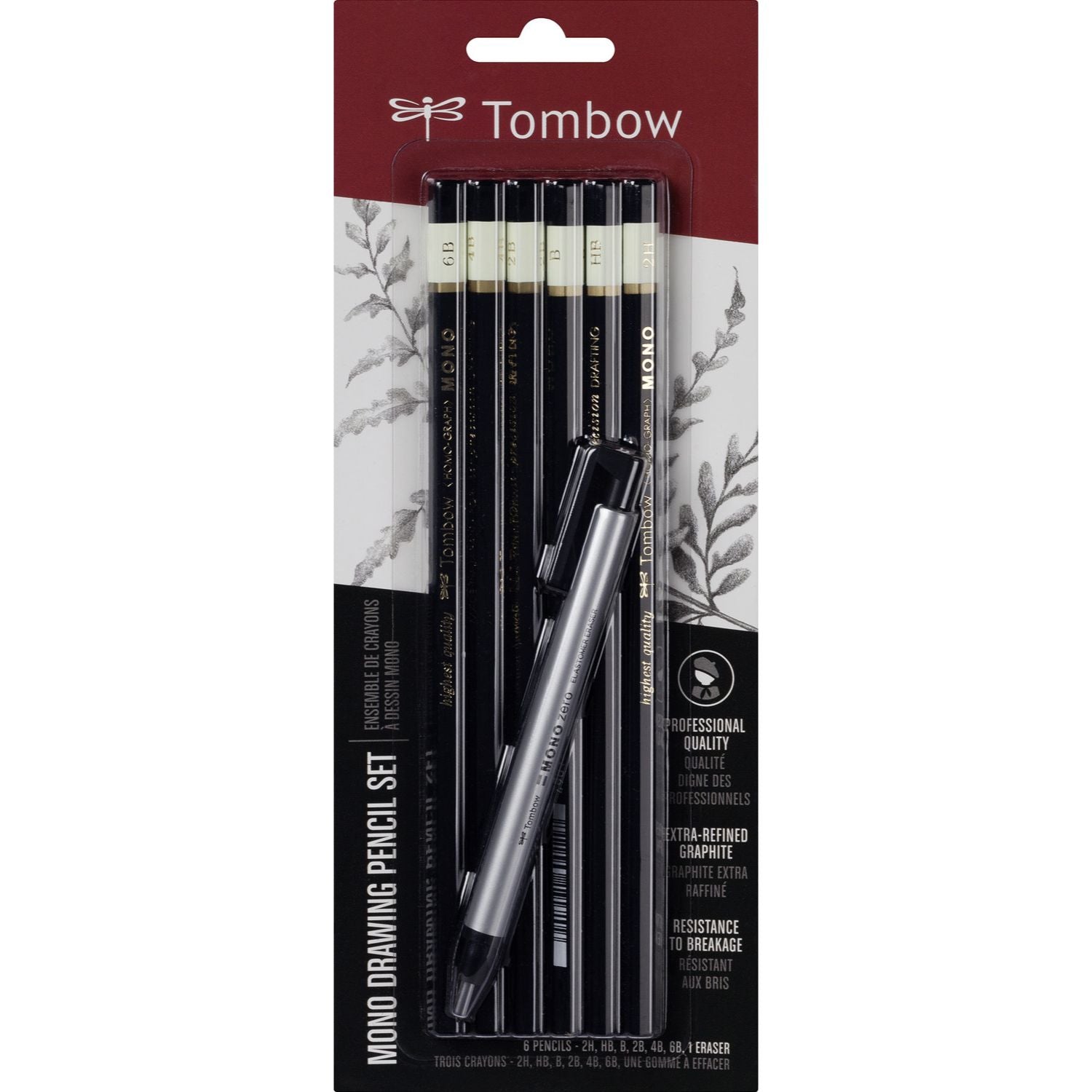Tombow Mono Drawing Pencil Combo Set of 6